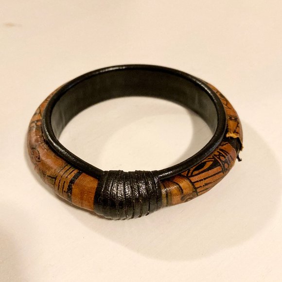 Vintage Printed African Bracelet - Picture 2 of 7